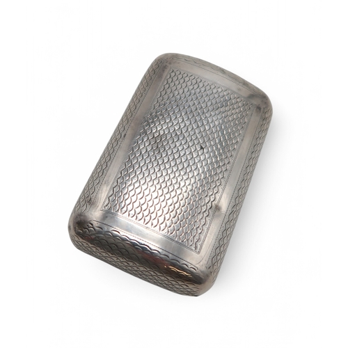 2354 - A GEORGE III SILVER SNUFF BOXby Joseph Willmore, Birmingham 1818, of shaped rectangular form, the hi... 