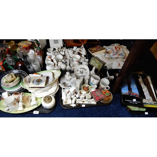 201 - A collection of Empire Exhibition memorabilia and assorted crested china