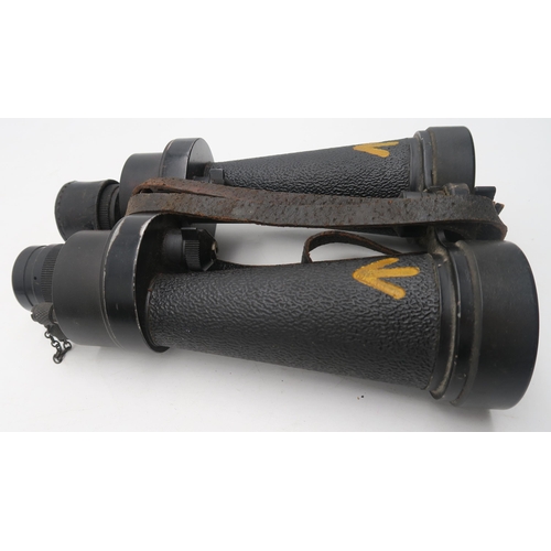 407 - A cased pair of Barr & Stroud military issue 7x CF41 binoculars, serial no. 74414, a cased marit... 