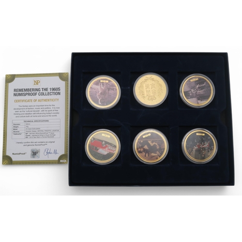 359 - A lot comprising various commemorative coins to include the 12 Days Of Christmas, Titanic  Whit... 