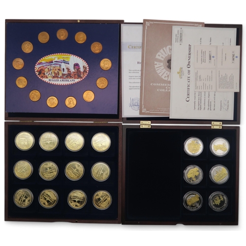 359 - A lot comprising various commemorative coins to include the 12 Days Of Christmas, Titanic  Whit... 