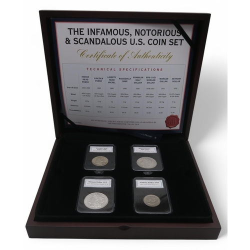 366 - United States Federal republic (1776-date)the Infamous Notorious and Scandalous US coin set box... 