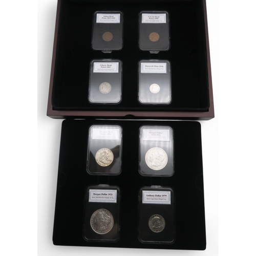 366 - United States Federal republic (1776-date)the Infamous Notorious and Scandalous US coin set box... 