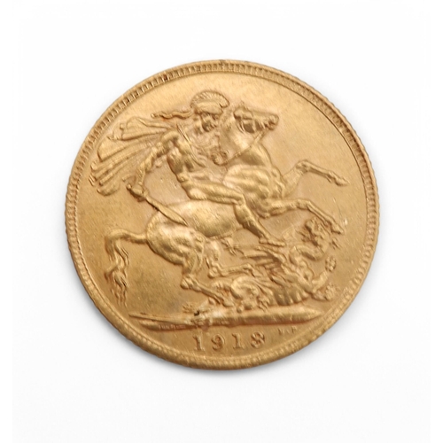 371 - George V (1910-1936) 1 Sovereign 1913Obverse bust of King George V facing left legend around  GEORGI... 