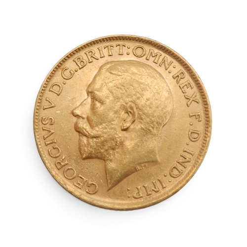 371 - George V (1910-1936) 1 Sovereign 1913Obverse bust of King George V facing left legend around  GEORGI... 