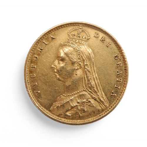 371C - VICTORIA (1837-1901) 1/2 SOVEREIGN 1887ObverseCrowned and veiled Jubilee bust of Queen Victoria left... 