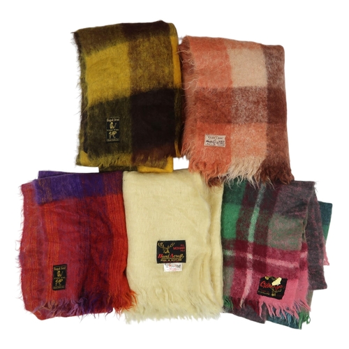 6000 - A collection of mohair and wool blankets including examples by Royal Scot, Hand Acraft, Glen Cree, G... 