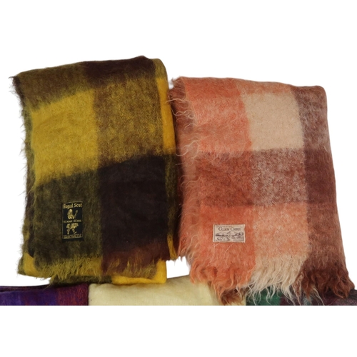 6000 - A collection of mohair and wool blankets including examples by Royal Scot, Hand Acraft, Glen Cree, G... 