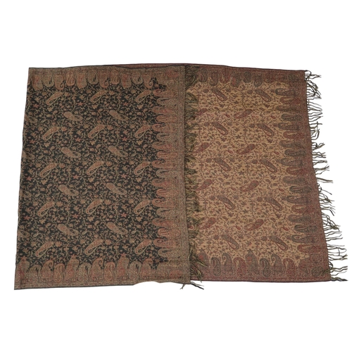 6003 - *PLEASE NOTE THAT THE PHOTOS HAVE BEEN AMENDED* Three late 19th century Paisley shawls, together wit... 