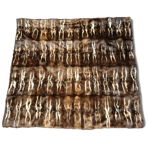 6107 - A Skunk fur throw, 88cm x 170cm