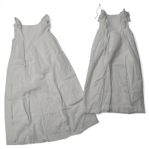 6126 - Two cotton christening gowns and other cotton garments