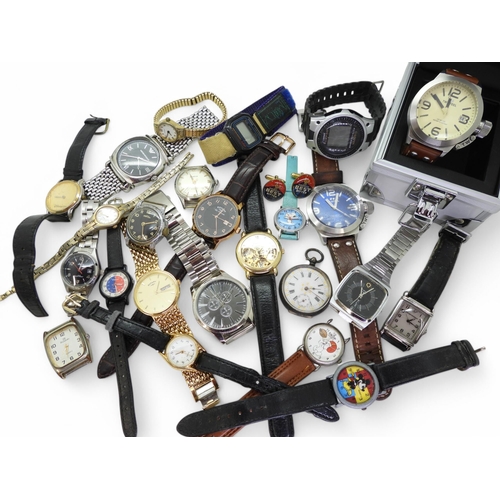 867 - A collection of watches to include;- a Carvel skeleton watch, Helvetia, a continental silver fob wat... 