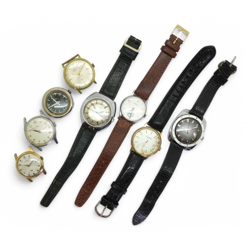 893 - Collection of wristwatches, including face watches marked Rotary, Timex, Lanco, The Skipper and othe... 