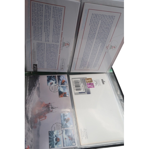 372 - Royal Mail a collection of first day covers and Royal Mail Mint Stamps in five folders with themes i... 