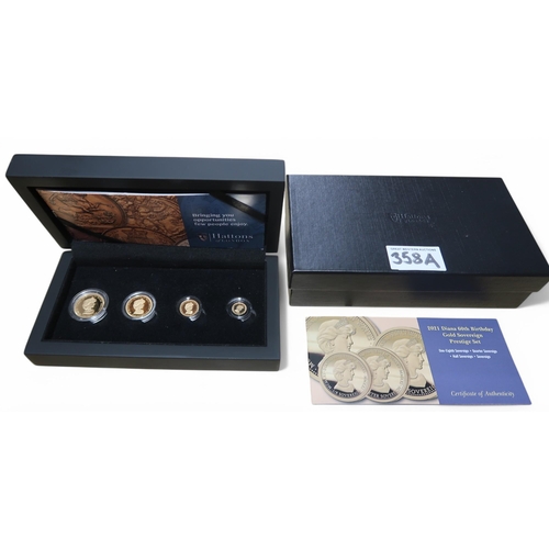 358A - Elizabeth II (1952-2022) Hattons Of London 2021 Diana 60th Birthday Gold Sovereign Prestige Set... 