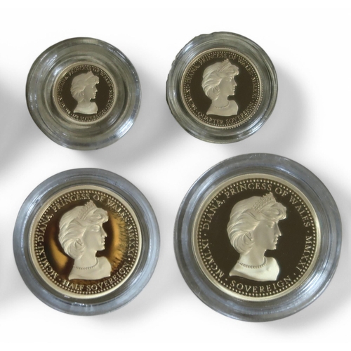 358A - Elizabeth II (1952-2022) Hattons Of London 2021 Diana 60th Birthday Gold Sovereign Prestige Set... 