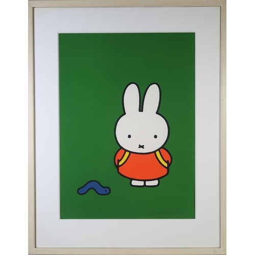 2926 - DICK BRUNA (DUTCH 1927-2017)MIFFY AND THE WORMScreenprint, signed in pencil lower right, numbered 23... 