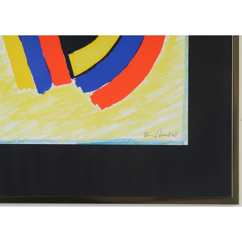 2927 - SIR TERRY FROST RA (BRITISH 1915-2003)COLOUR AROUND BLACKHand-coloured silkscreen on paper, signed i... 