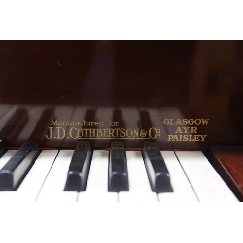 2014 - AN EARLY 20TH CENTURY MAHOGANY CASED J. BLUTHNER, LEIPZIG OVERSTRUNG BABY GRAND PIANOwith accompanyi... 