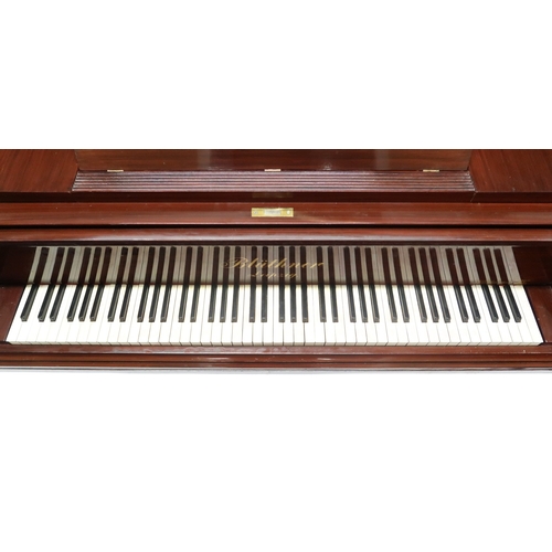 2014 - AN EARLY 20TH CENTURY MAHOGANY CASED J. BLUTHNER, LEIPZIG OVERSTRUNG BABY GRAND PIANOwith accompanyi... 