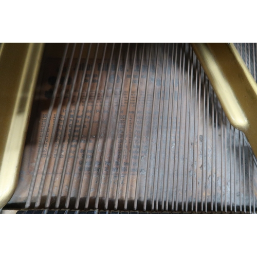 2014 - AN EARLY 20TH CENTURY MAHOGANY CASED J. BLUTHNER, LEIPZIG OVERSTRUNG BABY GRAND PIANOwith accompanyi... 