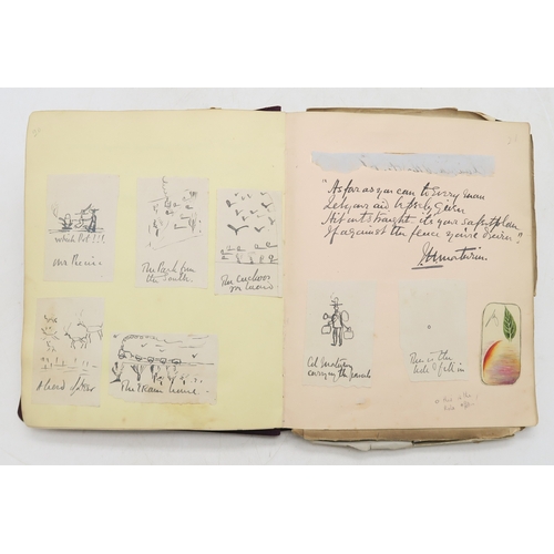 2619 - A SUPERB LATE-19th/EARLY-20th CENTURY AUTOGRAPH ALBUM COMPILED BY THE HON. Mrs. IRMA BAILEY (nee COZ... 