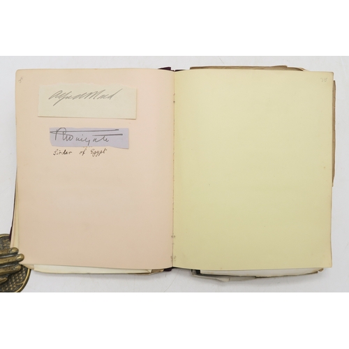 2619 - A SUPERB LATE-19th/EARLY-20th CENTURY AUTOGRAPH ALBUM COMPILED BY THE HON. Mrs. IRMA BAILEY (nee COZ... 