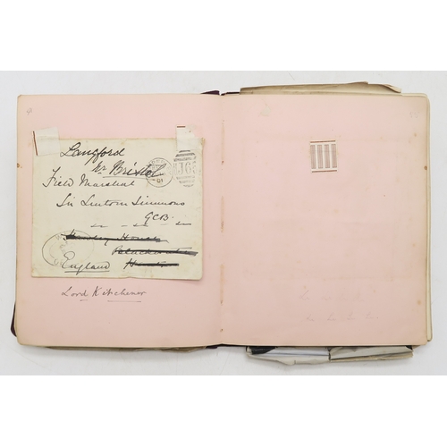 2619 - A SUPERB LATE-19th/EARLY-20th CENTURY AUTOGRAPH ALBUM COMPILED BY THE HON. Mrs. IRMA BAILEY (nee COZ... 