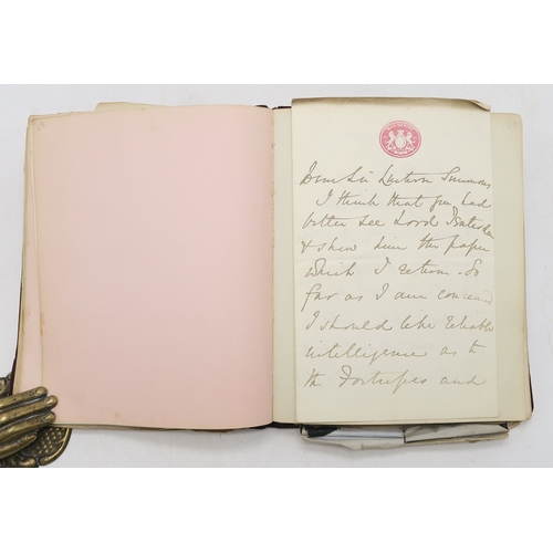 2619 - A SUPERB LATE-19th/EARLY-20th CENTURY AUTOGRAPH ALBUM COMPILED BY THE HON. Mrs. IRMA BAILEY (nee COZ... 