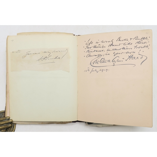 2619 - A SUPERB LATE-19th/EARLY-20th CENTURY AUTOGRAPH ALBUM COMPILED BY THE HON. Mrs. IRMA BAILEY (nee COZ... 