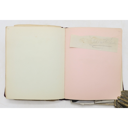 2619 - A SUPERB LATE-19th/EARLY-20th CENTURY AUTOGRAPH ALBUM COMPILED BY THE HON. Mrs. IRMA BAILEY (nee COZ... 