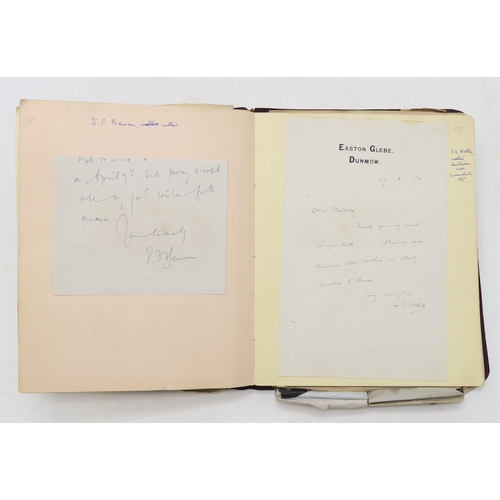 2619 - A SUPERB LATE-19th/EARLY-20th CENTURY AUTOGRAPH ALBUM COMPILED BY THE HON. Mrs. IRMA BAILEY (nee COZ... 