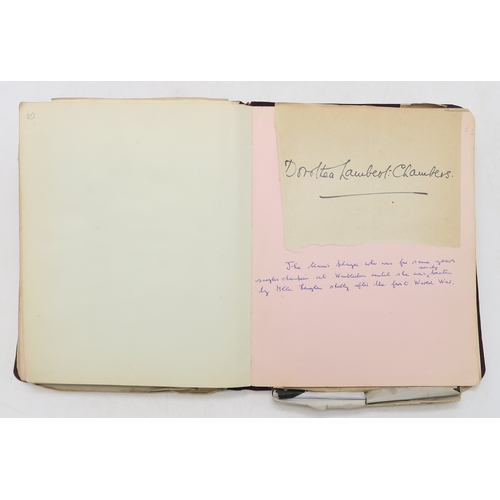 2619 - A SUPERB LATE-19th/EARLY-20th CENTURY AUTOGRAPH ALBUM COMPILED BY THE HON. Mrs. IRMA BAILEY (nee COZ... 