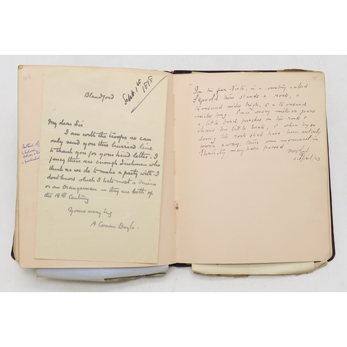 2619 - A SUPERB LATE-19th/EARLY-20th CENTURY AUTOGRAPH ALBUM COMPILED BY THE HON. Mrs. IRMA BAILEY (nee COZ... 