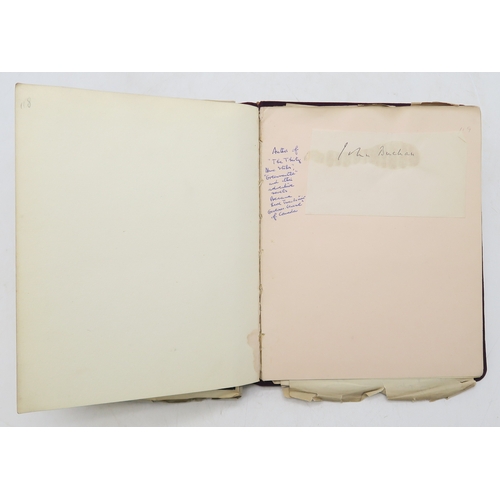 2619 - A SUPERB LATE-19th/EARLY-20th CENTURY AUTOGRAPH ALBUM COMPILED BY THE HON. Mrs. IRMA BAILEY (nee COZ... 