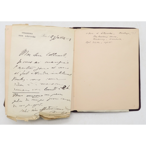 2619 - A SUPERB LATE-19th/EARLY-20th CENTURY AUTOGRAPH ALBUM COMPILED BY THE HON. Mrs. IRMA BAILEY (nee COZ... 