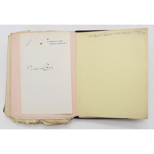 2619 - A SUPERB LATE-19th/EARLY-20th CENTURY AUTOGRAPH ALBUM COMPILED BY THE HON. Mrs. IRMA BAILEY (nee COZ... 