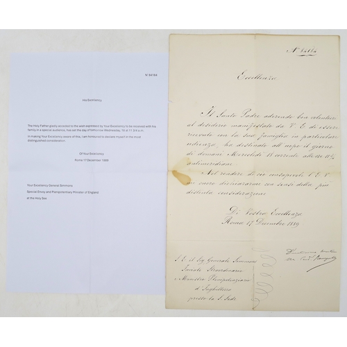 2619 - A SUPERB LATE-19th/EARLY-20th CENTURY AUTOGRAPH ALBUM COMPILED BY THE HON. Mrs. IRMA BAILEY (nee COZ... 