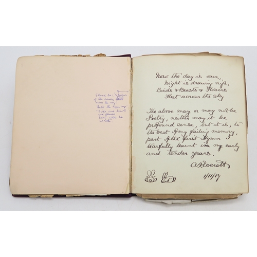 2619 - A SUPERB LATE-19th/EARLY-20th CENTURY AUTOGRAPH ALBUM COMPILED BY THE HON. Mrs. IRMA BAILEY (nee COZ... 