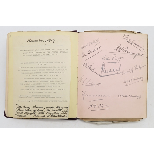 2619 - A SUPERB LATE-19th/EARLY-20th CENTURY AUTOGRAPH ALBUM COMPILED BY THE HON. Mrs. IRMA BAILEY (nee COZ... 