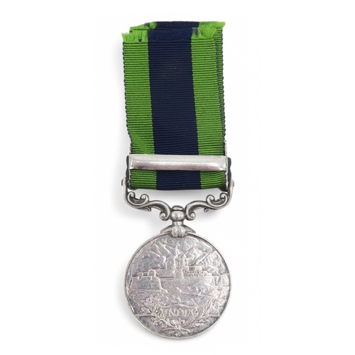 2581 - A WW1-PERIOD MILITARY CROSSUnnamed, as issued; an India General Service Medal (IGSM 1919) with Afgha... 