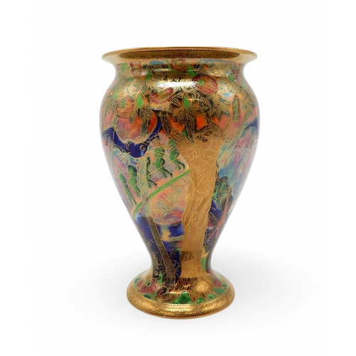 2218 - DAISY MAKEIG-JONES FOR WEDGWOOD - IMPS ON A BRIDGEa Flame Fairyland lustre vase, shape no 2351, Z536... 