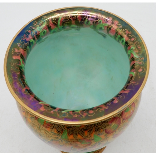 2218 - DAISY MAKEIG-JONES FOR WEDGWOOD - IMPS ON A BRIDGEa Flame Fairyland lustre vase, shape no 2351, Z536... 