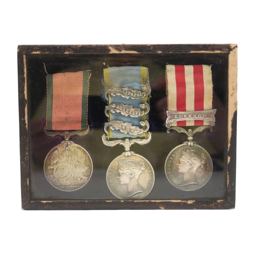 2585 - A VICTORIAN MEDAL GROUP OF THREE Awarded to Corporal Richard Torrance, 42nd Royal Highlanders, compr... 