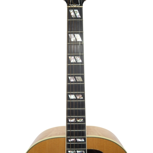 2521 - GIBSON J-185 ELITE 2003Custom Built with maple back and sides, spruce top, ebony fretboard with abal... 