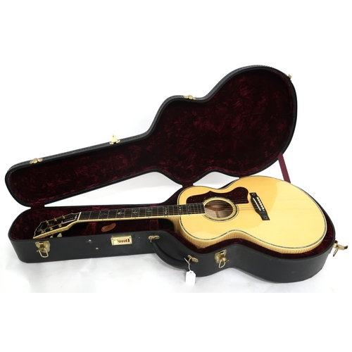 2522 - GIBSON J-185 CUSTOM 1998Custom Built with maple back and sides, spruce top, ebony fretboard with dec... 