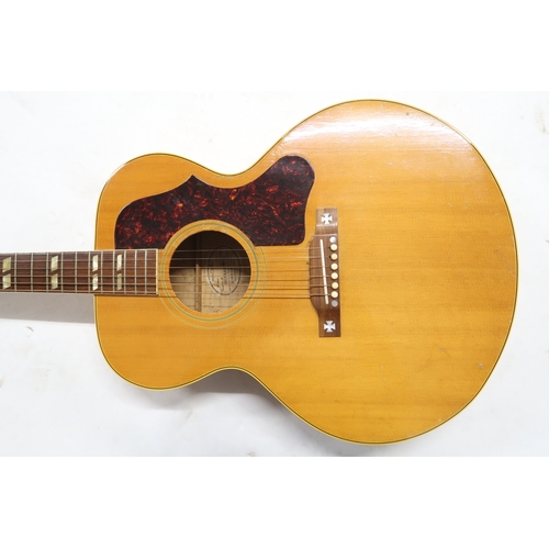 2523 - GIBSON J-185 c.1964Maple back and sides, spruce top, rosewood fretboard with abalone split parallelo... 