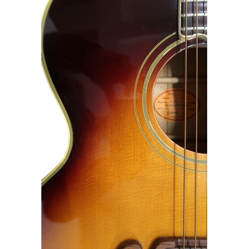 2524 - GIBSON J-200N c.1967Maple back and sides and a spruce top in a tobacco sunburst finish, abalone crow... 