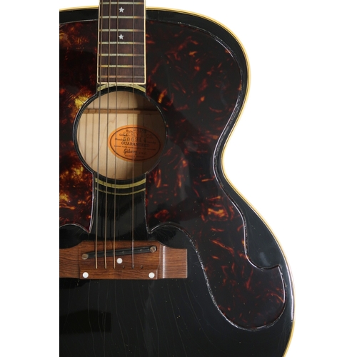 2525 - GIBSON EVERLY BROTHERS FLATTOP c.1966Mahogany back and sides and a spruce top in a factory black fin... 