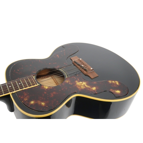 2525 - GIBSON EVERLY BROTHERS FLATTOP c.1966Mahogany back and sides and a spruce top in a factory black fin... 